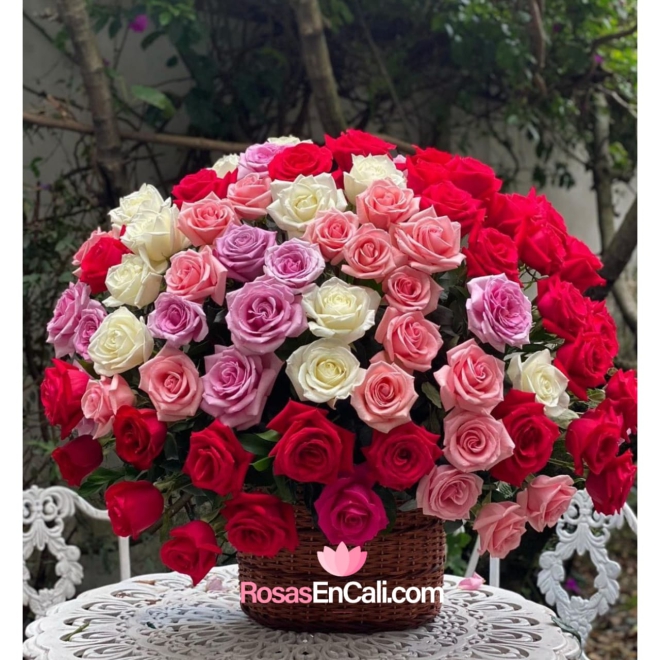 Copo de flores con amor