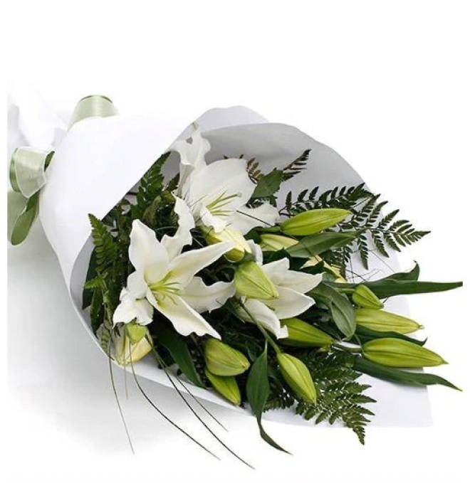 Bouquet de lirios blancos en cali