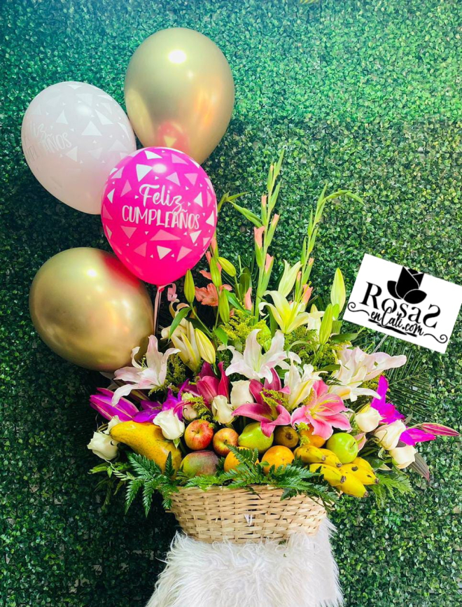 Canasta de cumpleaños frutera en cali