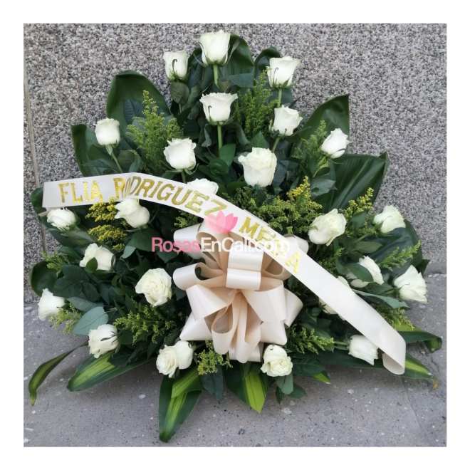 Arreglo fúnebre Rosas  en cali