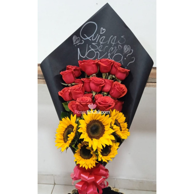 Bouquet propuesta, flores para enamorar san valentin