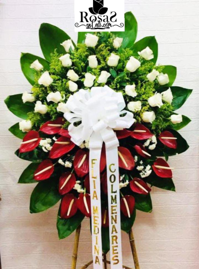 arreglos funeral con antuiros en cali