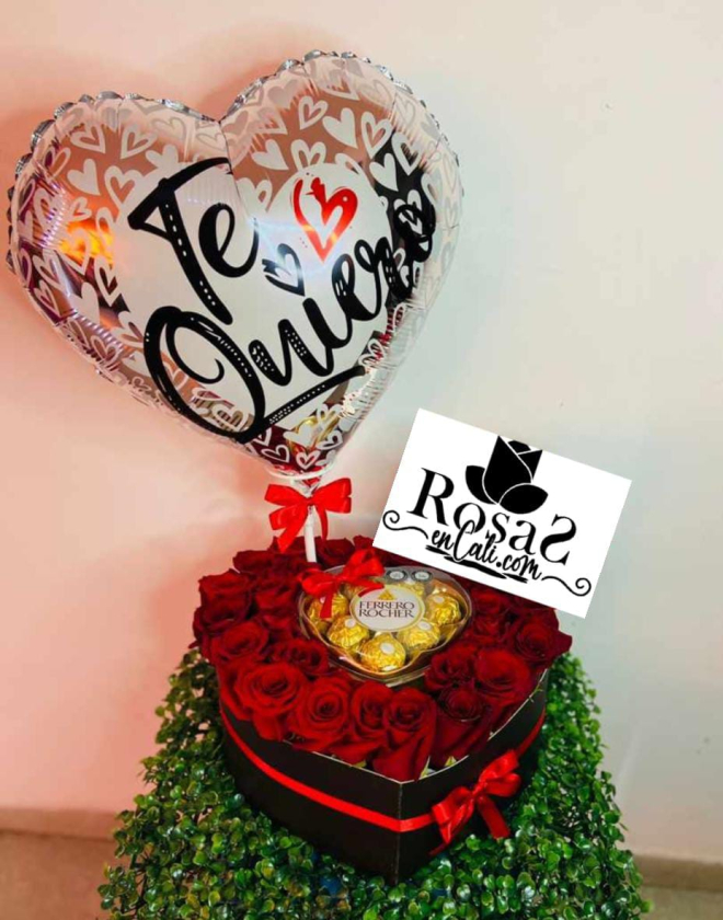 Corazon  flores en Cali