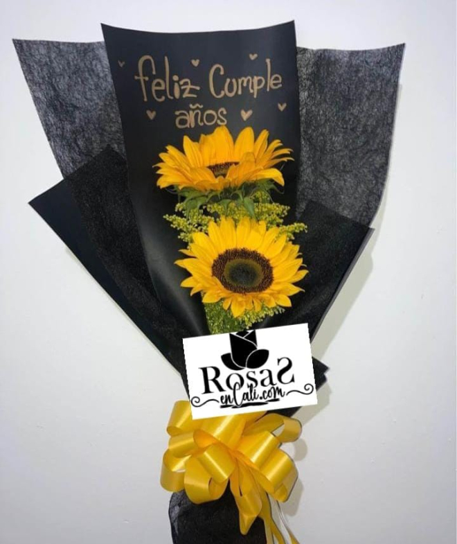 Girasoles para cumpleaños en cali