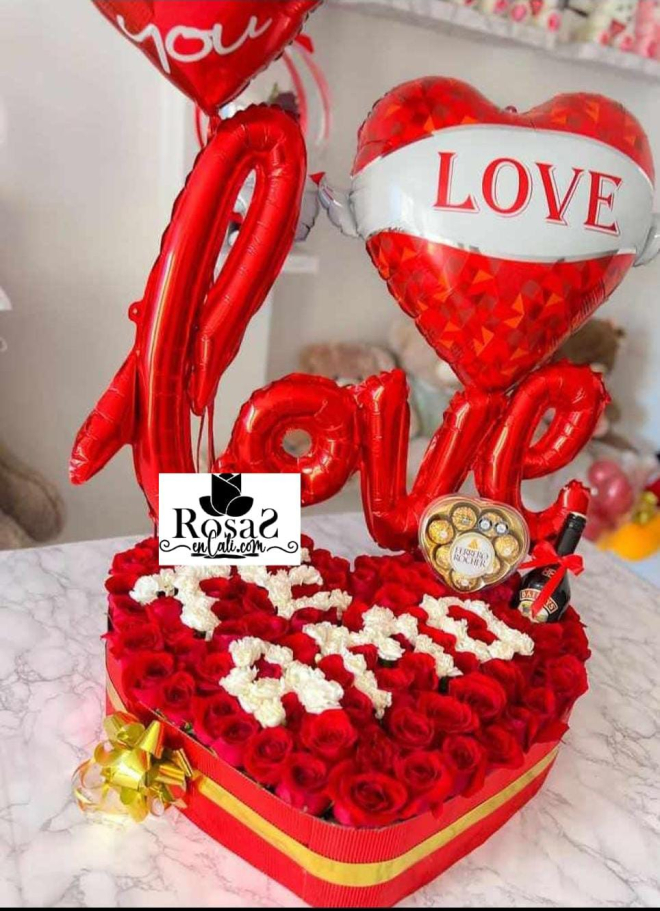 Detalle de amor floristería en Cali