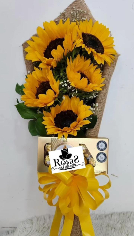 Bouquet girasoles flores en Cali