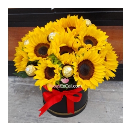Cilindro girasoles y ferrero