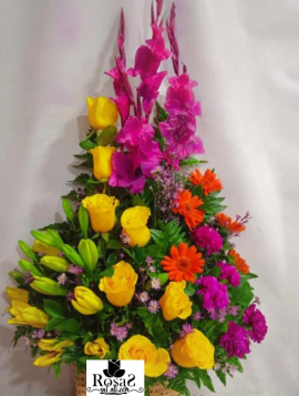 Canasta floristería en cali