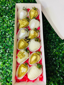Caja de fresas con chocolate en cali