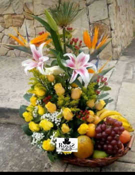 Arreglo con frutas  en cali