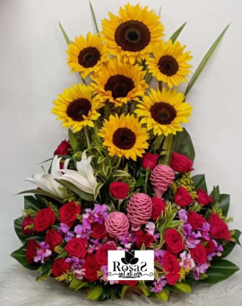 Arreglo de rosas Feliz Aniversario en cali