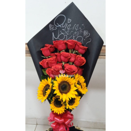 Bouquet propuesta, flores para enamorar san valentin