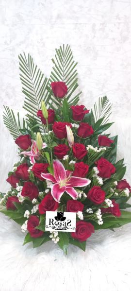 Arreglo floral rosas en cali