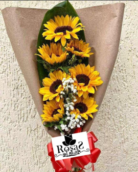 Bouquet de girasoles floristería en Cali