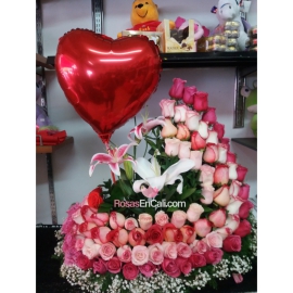 Arreglo Para Aniversario en Cali Explosión de Amor